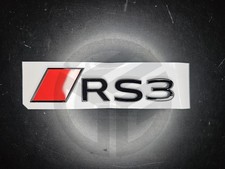 Distintivo bagagliaio stivale posteriore RS3 stile 2025+ nero lucido adatto per Audi