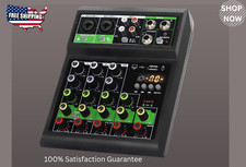 Plastic 4-Ch Audio Mixer w/