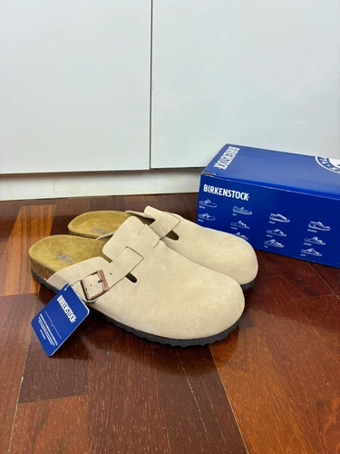 Birkenstock boston beige sand - beige,