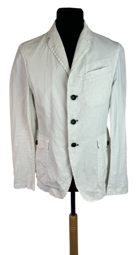 Blazer uomo lino bianco