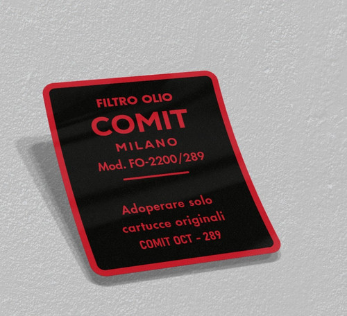 Adesivo fispa filtro - filtro, alfa