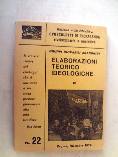 Gruppi giovanili anarchici - gruppi,