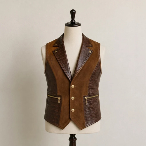 Giubbotto western vera pelle