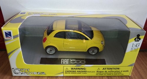 Modellino fiat 500 gialla - modellino,