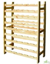 CANTINETTA PORTABOTTIGLIE VINO IN LEGNO 63x27xh120 CM 54 POSTI CASA RISTORANTE