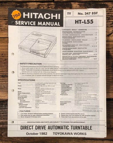 Hitachi l55 - hitachi, ha-l55