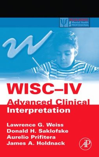 Wisc advanced clinical - wisc-iv,