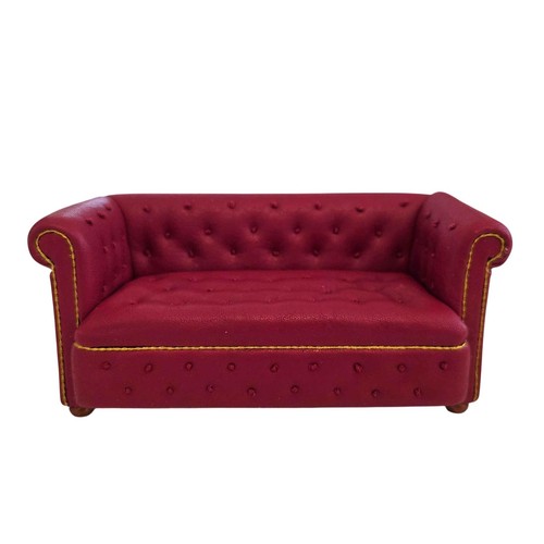 Casa delle bambole rosso pelle - casa,