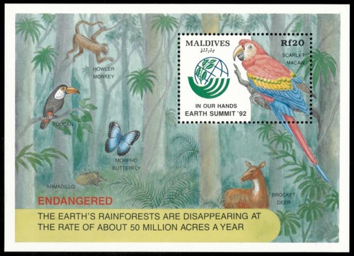 Maldive 1992 animali del - maldive,