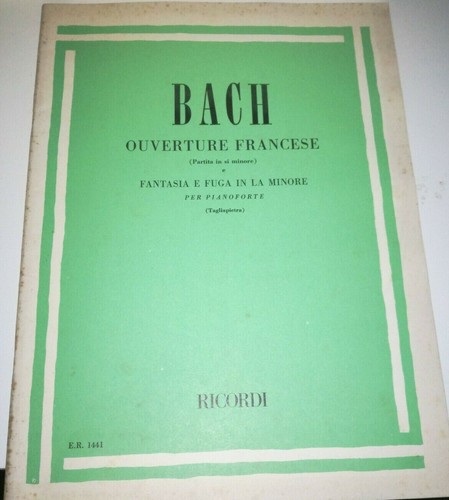 Bach ouverture francese - ouverture,