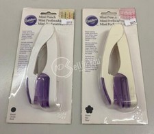 Coppia di perforatrici pasta Wilton per decorazione dolci forma cerchio e fiore