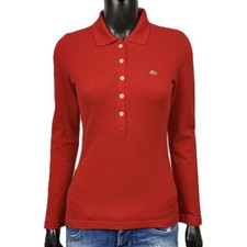 Lacoste Polo Donna XS Rossa