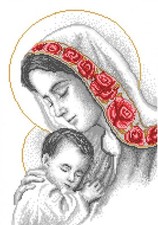 Kit ricamo perline madonna fai