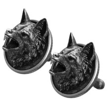 Gemelli uomo ringhianti testa