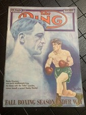THE RING BOXING MAGAZINE NOV 1947 ROCKY GRAZIANO PANCHO VILLA PUGILATO BOXE