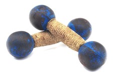 Antichi manubri da palestra vintage, dumbbell, allenamento, fitness.1,1 kg l'uno