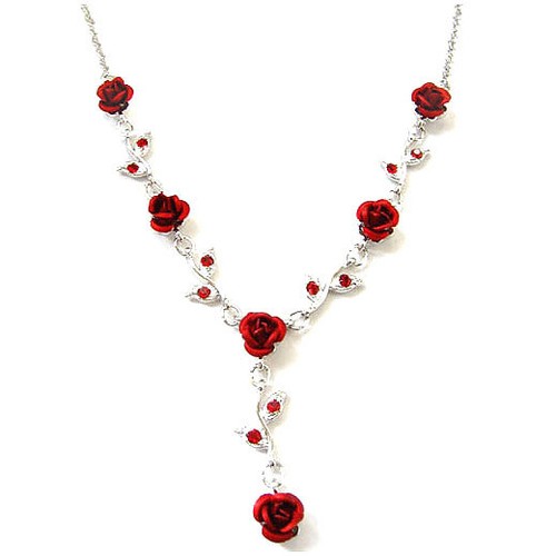 Rosa rossa swarovski - rossa,