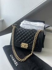 Borsa Chanel - Chanel Boy Lambskin Shoulder Bag Black