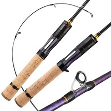Asta Pesca Azione Rapida Spinning Casting Rod Alta Sensibilità Sfumatura Carbone