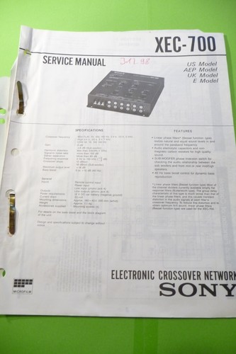 Manuale servizio per sony - di,