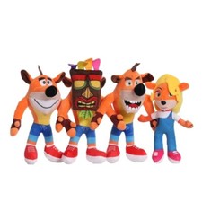 Peluche Crash Bandicoot Lotto Di 4 Coniglio Doudou Collezione Giochi Video Dolls