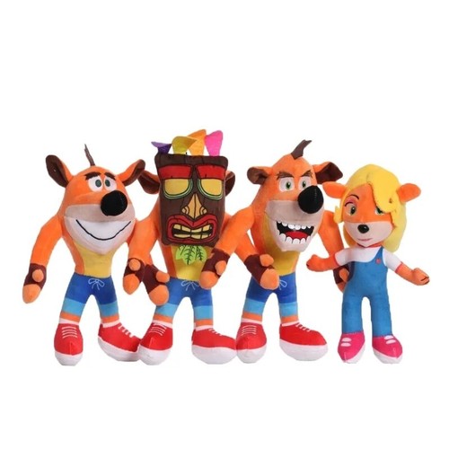 Plush crash bandicoot set - plush,