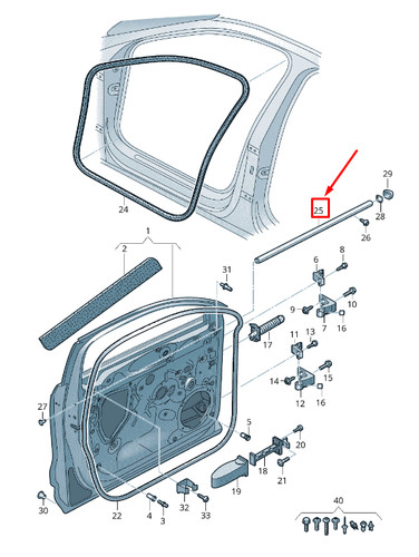 Audi barre renfort de - barre,