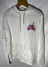 Giacca a Vento Bellissima Jordan Bianco Vintage Taglia L / XL Men Jacket