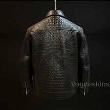 Giubbotto pelle uomo nero