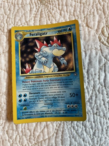 Feraligatr holo neo - feraligatr, genesis