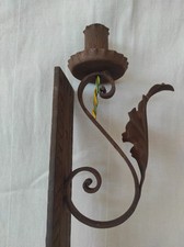 Applique in ferro battuto e forgiato a mano  mod. 'Antica Torcia'  
