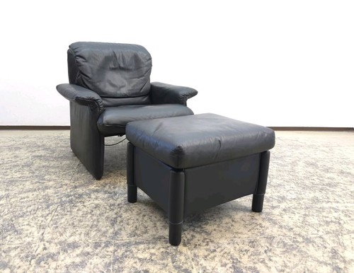 Poltrona pelle cor sgabello - cor,