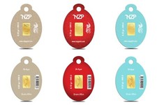 Set di 3 blister ovale oro Nzp