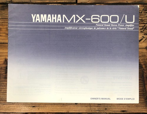Yamaha 600 600u - yamaha, mx-600u