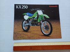 Kawasaki KX 250 1987 Cross depliant originale INGLESE