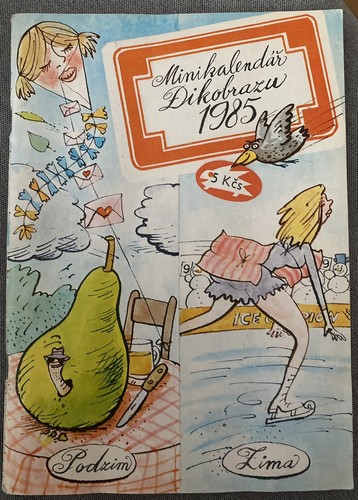Minikalendář dikobrazu 1985 - minikalendář,
