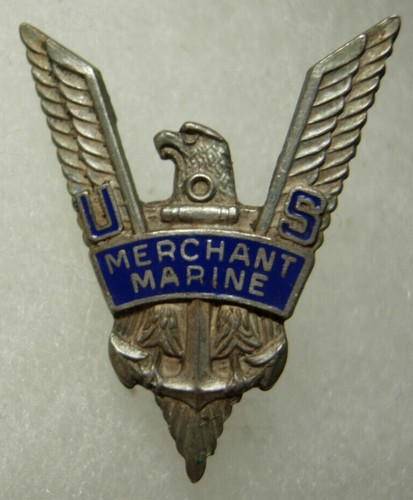 Ww2 usmm sterlina distintivo - ww2,