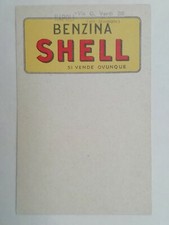 CARTOLINA PUBBLICITARIA SHELL BENZINA OLIO PETROLIO NAPOLI 