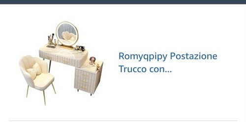 Toilette trucco con sgabello - trucco,
