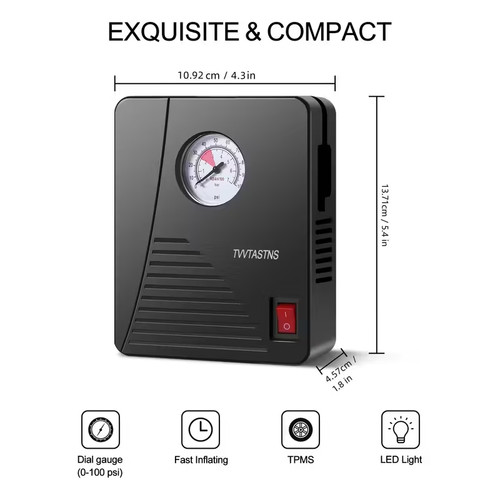 Mini compressore aria 12v - 12v, auto