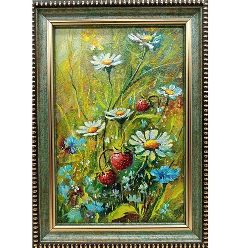 Dipinto olio natura estiva