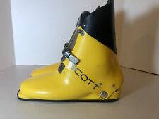 Scarponi da sci downhill Scott vintage anni 70 made in USA taglia 5 giallo med