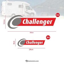 KIT 6 ADESIVI CHALLENGER M - CAMPER DECORAZIONE CARAVAN  ROULOTTE