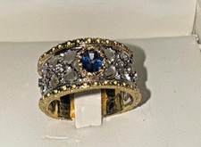 Anello stile  BUCCELLATI   oro18KT 750°/°°zaffiro