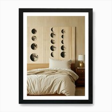 Moon Phases Wall Art Art Print