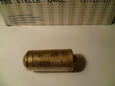 FILO PURO COTONE COLOR LEGNO 155 - N° 50 - 500 YDS 458 MT ART 3 CUCIRINI TRE