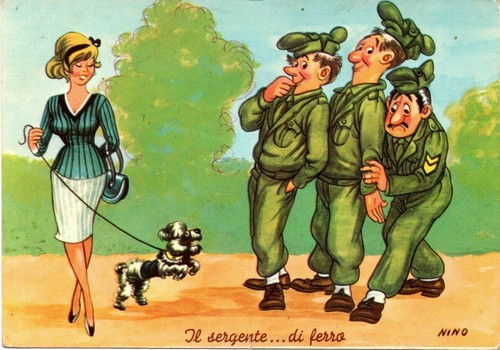 Cartolina militare umoristica