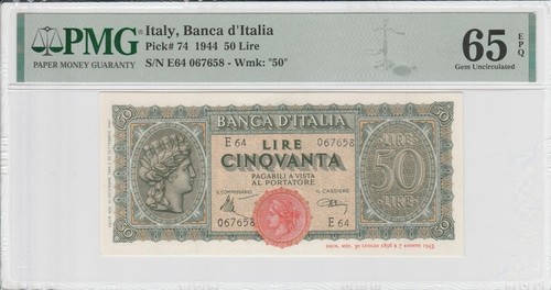 Italia lire turrita 1944 - lire,
