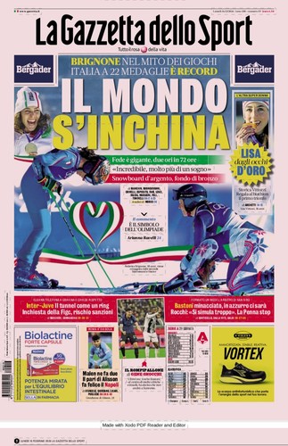 Gazzetta dello sport - sport, brignone