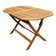 TAVOLO LEGNO DI ACACIA OVALE